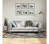 vidaXL Tapis Noir et blanc 120x180 cm – Lavable et antidérapant