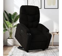 vidaXL stoel électrique réglable tissunoir Noir G