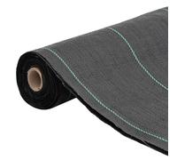 vidaXL Non-tissé contre les mauvaises herbes noir 1,5x200 m PP