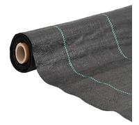 vidaXL Non-tissé contre les mauvaises herbes noir 2x200 m PP