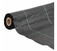 vidaXL Non-tissé contre les mauvaises herbes noir 4x25 m PP