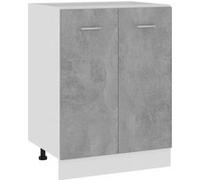 vidaXL Onderkast Lyon 60x46x81,5 cm bewerkt hout betongrijs801192 Gris G