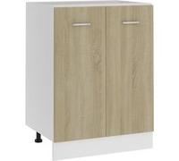 vidaXL Onderkast Lyon 60x46x81,5 cm bewerkt hout sonoma eikenkleurig801191 Brun G