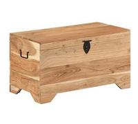 Coffre De Rangement Bois D'acacia Solide - Vidaxl Marron