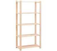 vidaXL Étagère de stockage avec 5 étagères 80×38×170 cm Pin massif 250 kg