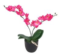 vidaXL Plante artificielle avec pot OrchidÃ©e 30 cm Rouge