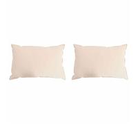 vidaXL Oreiller 2 pc 40 x 60 cm Toutes saisons Fibre de Kapok Beige 42042049