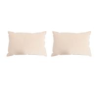 Vidaxl Oreiller 2 Pcs Beige 40 X 80 Cm Fibre De Kapok