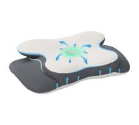 Vidaxl Oreiller Avec Oreiller Blanc 60 X 37 X 13 Cm Polyester