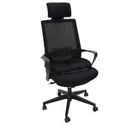 Vidaxl Oreiller Avec Oreiller Noir 46 X 38 X 8 Cm Maille