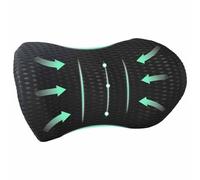 Vidaxl Oreiller Avec Oreiller Noir 47 X 24 X 13 Cm Maille 4d