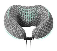 Vidaxl Oreiller Avec Oreiller Réglable Gris 30 X 28 X 14 Cm Polyester