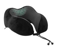 Vidaxl Oreiller Avec Oreiller Réglable Noir 28 X 25 X 14 Cm Velours