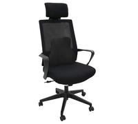 Vidaxl Oreiller Avec Oreiller Réglable Noir 40 X 40 X 11 Cm Avec Filet