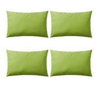 vidaXL Lot de 4 Oreillers d'Extérieur, Cousins de Balcon, Oreillers de Sièges, Décoration de Patio Jardinage Jardin Terrasse, Vert Pomme