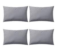 Oreiller d'extérieur - vidaXL - 4 pièces - 60 x 40 cm - Gris - Résistant à l'eau et aux UV