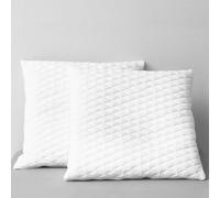 vidaXL Oreillers Mousse à mémoire de forme 80x80x14 cm Blanc – Lot de 2