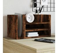 Vidaxl Organisateur De Bureau Chêne Fumé 44,5x24x25 Cm Bois Ingénierie Multicolore