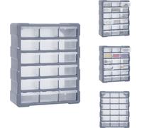 vidaXL Organisateur multi-tiroirs 18 tiroirs 38x16x47 cm - Caisses à outils
