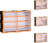 vidaXL Organisateur multi-tiroirs 8 grands tiroirs 52x16x37 cm - Caisses à outils