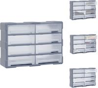 vidaXL Organisateur multi-tiroirs 8 grands tiroirs 52x16x37 cm - Caisses à outils