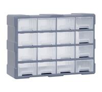 vidaXL Organisateur multi-tiroirs avec 16 tiroirs centraux 52x16x37 cm