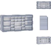 vidaXL Organisateur multi-tiroirs avec 22 tiroirs 49x16x25,5 cm - Caisses à outils