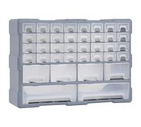 vidaXL Organisateur Multi-tiroirs avec 40 Tiroirs Boîte à Coudre Armoire de Rangement Boîte à Outils Unité d'Organisation 52x16x37,5 cm