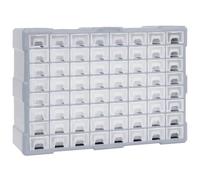 vidaXL Organisateur multi-tiroirs avec 64 tiroirs 52x16x37,5 cm