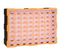 vidaXL Organisateur multi-tiroirs avec 64 tiroirs 52x16x37,5 cm