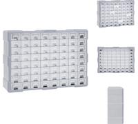 vidaXL Organisateur multi-tiroirs avec 64 tiroirs 52x16x37,5 cm - Caisses à outils