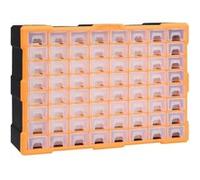 vidaXL Organisateur Multi-tiroirs avec 64 Tiroirs Boîte à Coudre Boîte à Outils Armoire de Rangement Unité d'Organisation 52x16x37,5 cm