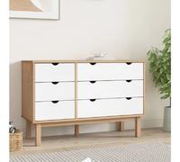 vidaXL OTTA Commode - Marron et Blanc