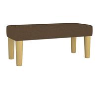 VidaXL Ottoman Banquette Rembourrée de Lit et d'Entrée - Chambre à Coucher, Salon, Couloir Intérieur - Marron Foncé 70x30x30 cm Tissu