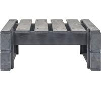 vidaXL Ottomane d'extérieur palettes bois gris