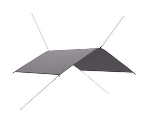 vidaXL Outdoor-Tarp 4x4 m Grau