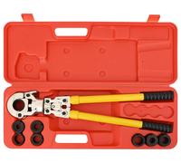 vidaXL : Outil de sertissage hydraulique pour tubes, 2 pièces, jaune, acier