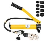 vidaXL Outil de sertissage hydraulique pour tubes, jaune, 60 kN, pour tubes TH16-32 mm et V12-28 mm