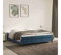 VidaXL Pack Matelas Velours Bleu