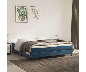 VidaXL Pack Matelas Velours Bleu
