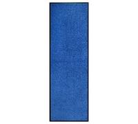 vidaXL Paillasson Lavable Bleu 60x180 cm
