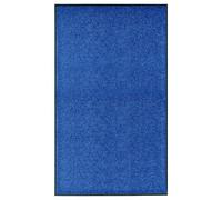 Vidaxl Paillasson Lavable Bleu 90x150 Cm