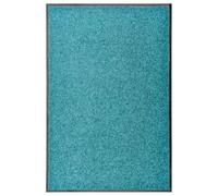 vidaXL Paillasson Lavable Cyan 60x90 cm