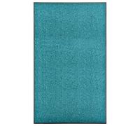 vidaXL Paillasson Lavable Cyan 90x150 cm