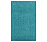 Vidaxl Paillasson Lavable Cyan 90x150 Cm