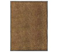 vidaXL Paillasson Lavable Marron 90x120 cm