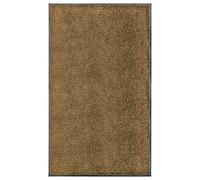 vidaXL Paillasson Lavable Marron 90x150 cm