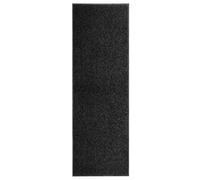 vidaXL Tapis de porte dos en PVC antidérapant, lavable en machine, haute absorption, noir 60x180 cm