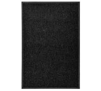 vidaXL Paillasson lavable Noir 60x90 cm