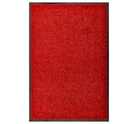 vidaXL Paillasson Lavable Rouge 60x90 cm